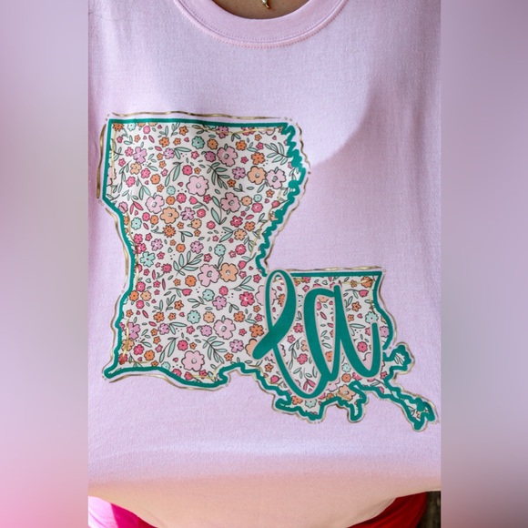 Louisiana Spring Floral SweatShirt - Picture 7 of 8
